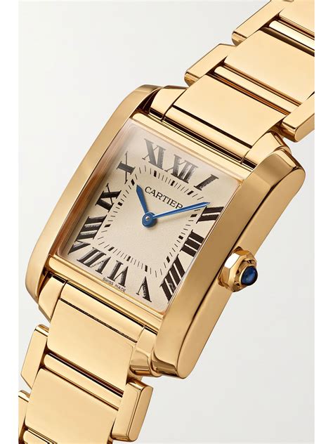 cartier tank gold vintage|cartier tank francaise gold price.